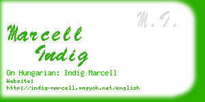 marcell indig business card